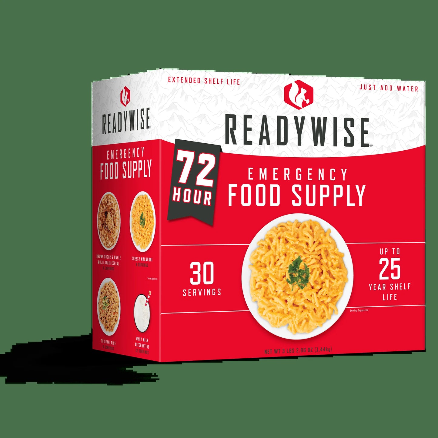 - 72 Hours, 30 Servings, Emergency Food Supply, MRE, Pre-Made, Freeze-Dried, Survival Food, Meal Essentials For, Camping, Hiking, And, Emergencies, Individually Packaged, 25-Year Shelf Life